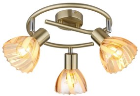 Plafoniera metal alama sticla chihlimbar ZACHERY 3L