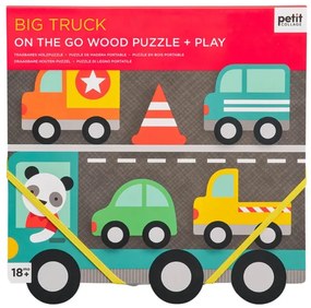 Petit Collage - Marele camion, puzzle si set de joaca