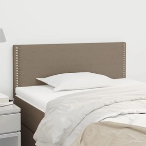 vidaXL Tăblie de pat, gri taupe, 100x5x78/88 cm, textil