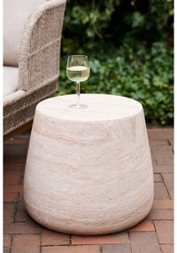 Măsuță auxiliară rotundă din piatră ø 47,5 cm Bonn – House Nordic