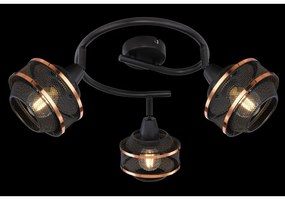 Plafoniera metal negru/auriu BELLONA 3