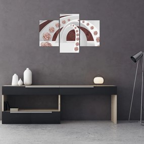 Tablou - Arcade 3D cu flori (90x60 cm)