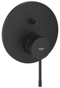 Unitate comanda Grohe Essence 1/2'', incastrat, 2 iesiri, monocomanda, diverter, necesita set incastrat, mat, negru- 24167KF1