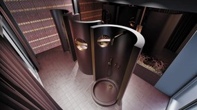 🚿 SILIA – Set de duș cu montare îngropată, pălărie de duș fixă, bronz periat (NQS_C0XK) 🛁