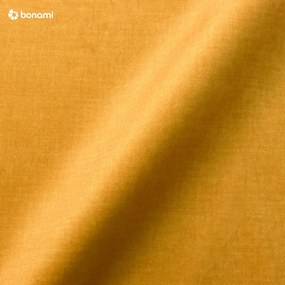 Puf cu tapițerie din catifea Windsor &amp; Co Sofas Vesta, galben