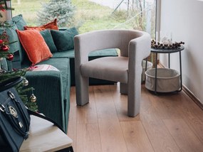 Fotoliu de design bej inchis ALPAH LOOP
