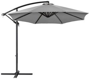 Umbrela de soare suspendata, 2,8 m, gri