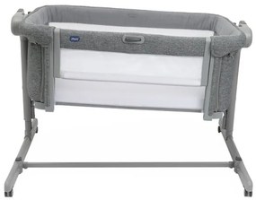 Pătuț pentru bebeluși Chicco 2v1 NEXT2ME MAGIC EVO gri închis