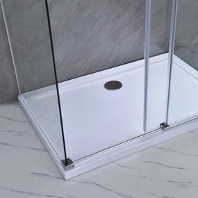 Cabină de duș asimetrică Bold-in 80x100 cm