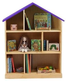 Casuta biblioteca BookHouse, Material Lemn Masiv - Violet