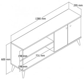 Comoda TV Everest1572 Oak