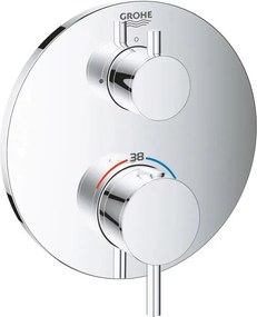 Baterie dus incastrata Grohe Atrio crom termostatata