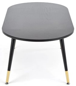 Masa de cafea Embosa, neagra/aurie