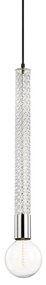 Pendul design modern PIPPIN nichel lucios