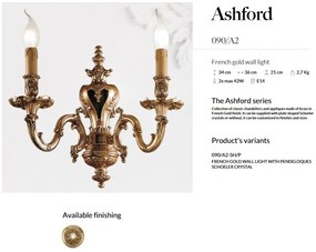 Aplica de perete LUX design clasic realizata manual Ashford