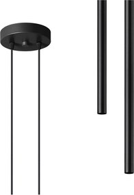 Lustră neagră din metal ø 15 cm Fideus – Sollux