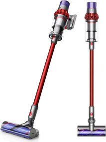 Aspirator vertical Dyson V10 Origin 394464-01, 525W, 151AW, 0.76l, 125000 rpm, 60 min, 3 moduri, Motorbar clar, Nichel/negrit
