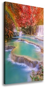 Imprimare tablou canvas Cascada în toamna