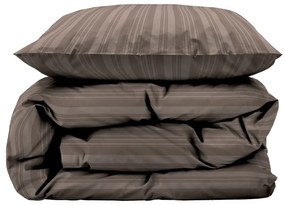 Lenjerie de pat taupe din damasc pentru pat de o persoană, extinsă 140x220 cm Noble – Södahl