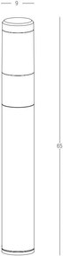 Stalp LED pentru iluminat exterior decorativ IP54 Haus H-45cm