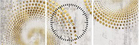 Tablou - Design beton (cu ceas) (90x30 cm)