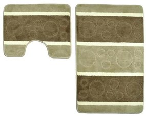 Set 2 Covorase Baie Sanosfer, Maro, 60x100/50 cm