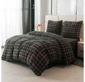 Lenjerie cocolino GLENMOORE verde Dimensiune lenjerie de pat: 2 buc 70 x 90 cm | 200 x 220 cm