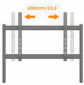 STAND TV MOBIL SERIOUX TV15-68FW 50"-86"