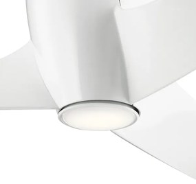 Ventilator LED dimabil de tavan Kichler KLF-PHREE-56-WHT PHREE 10W/230V + telecomandă