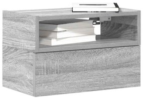 vidaXL Noptiere de perete, 2 buc., sonoma gri, 45x26x28,5 cm