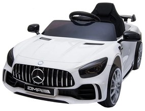 Masinuta Electrica cu acumulator pentru copii NOVOKIDS™ Mercedes AMG GTR , Roti din Cauciuc EVA, 3-8 ani , usi cu deschidere , Baterie12V, 2 Viteze,