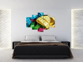 Tablou cu metri colorați (150x105 cm)