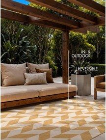 Covor pentru exterior și interior galben ocru/crem 120x170 cm Haringey Terrick – Ted Baker