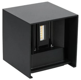 Aplică LED de exterior QUERK 2xLED/3W/230V 3000K IP54 negru