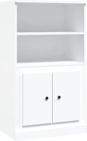 vidaXL Dulap înalt, alb, 60x35,5x103,5 cm, lemn prelucrat