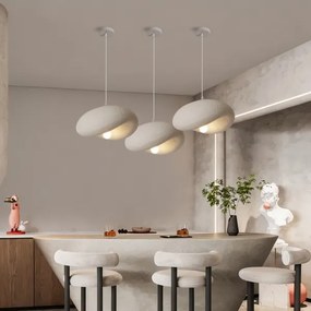 BRILAGI - Lampă suspendată pe cablu WABI SABI 1xE27/60W/230V Ø 40 cm albă