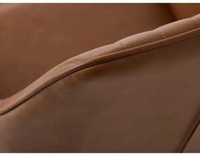 Set de scaune de sufragerie maro cu cotiere 2 buc. tapițat Nolan Stripe – Unique Furniture