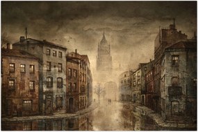 Tablou - Pictura orașului (90x60 cm)