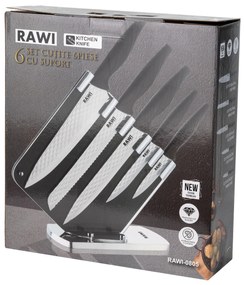 Set 5 cutite cu suport RAWI-0805