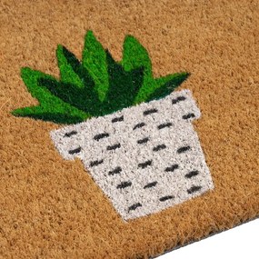 Covoraș de intrare din fibre de nucă de cocos 25x75 cm Cactus – Casa Selección