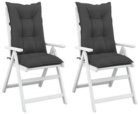 Perne pentru scaun de gradina, 2 buc., antracit, 120x50x7 cm 2, Antracit, 120 x 50 x 7 cm