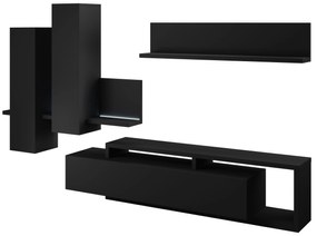 Mobilier living Bilsby Typ 09 (negru + negru mat). 1030549