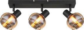 Globo 54309-3B - Lampă spot TOKKI 3xE14/40W/230V neagră