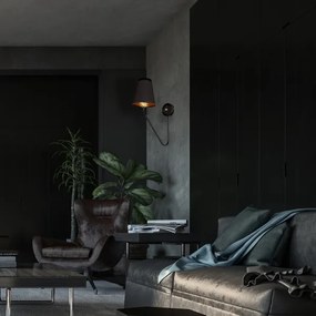 Aplică perete VICTORIA 1xE27/60W/230V negru