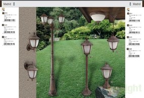 Plafoniera exterior IP43, diam.33,5cm, auriu antic Madrid 8377 RX