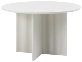 Masă de dining gri deschis rotundă ø 110 cm Palma – Unique Furniture