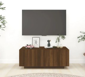 815719 vidaXL Comodă TV, stejar maro, 100x35x40 cm, lemn prelucrat