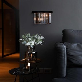 Aplica de perete design Loft, negru/ champagne 498025402 MW