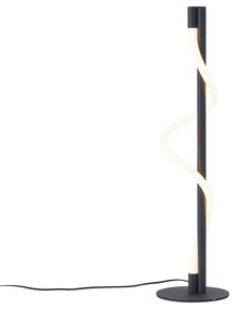Lampă de masă modernă neagră cu LED inclus, cu 3 trepte de intensitate luminoasă - Twirl