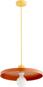 Pendul cu cablu ETERI 1xE27/15W/230V cupru/galben